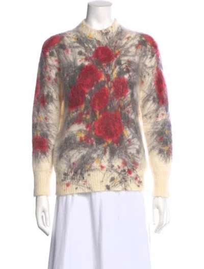 Pre-owned Prada 2017 Mohair Sweater In Neutral