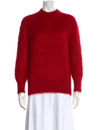 Pre-owned Prada 2017 Mohair Sweater In Red
