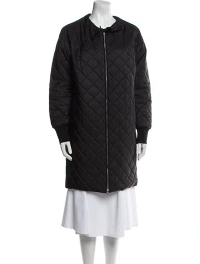 Pre-owned Prada 2017 Nylon Down Coat In Black