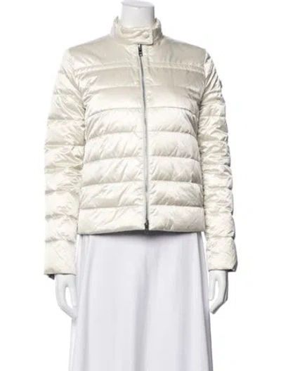 Pre-owned Prada 2017 Nylon Down Jacket In Neutral