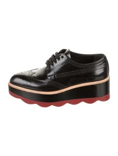 Pre-owned Prada 2017 Patent Leather Oxfords In Black