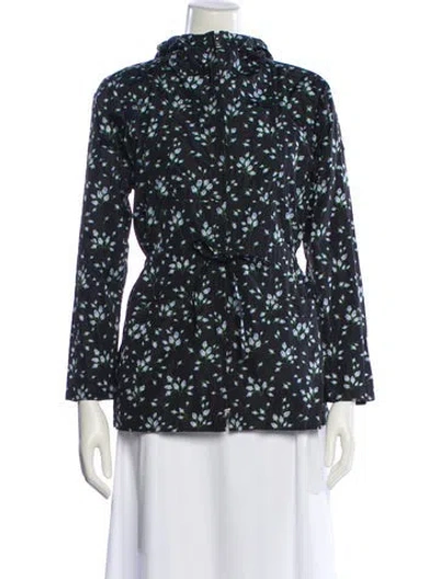 Pre-owned Prada 2017 Printed Evening Jacket In Black