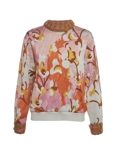 Pre-owned Prada 2017 Printed Sweatshirt In Pink