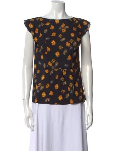Pre-owned Prada 2017 Silk Blouse In Black