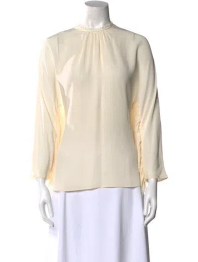 Pre-owned Prada 2017 Silk Blouse In Neutral