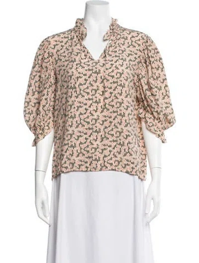 Pre-owned Prada 2017 Silk Blouse In Neutrals