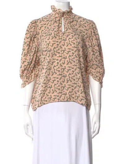 Pre-owned Prada 2017 Silk Blouse In Pink
