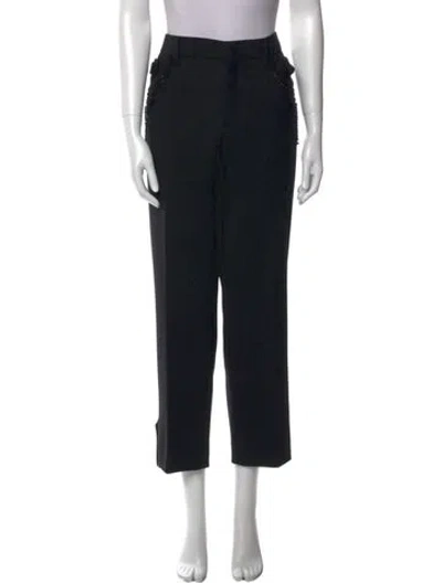 Pre-owned Prada 2017 Straight Leg Pants In Black