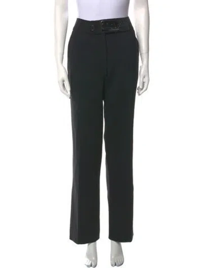Pre-owned Prada 2017 Straight Leg Pants In Black