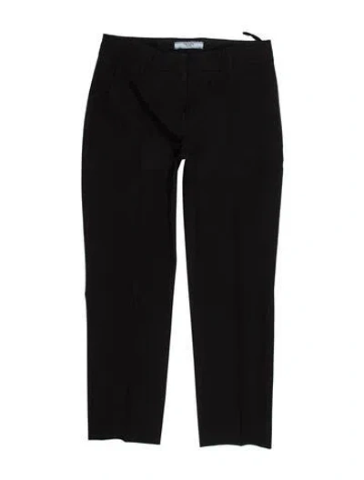 Pre-owned Prada 2017 Straight Leg Pants In Black