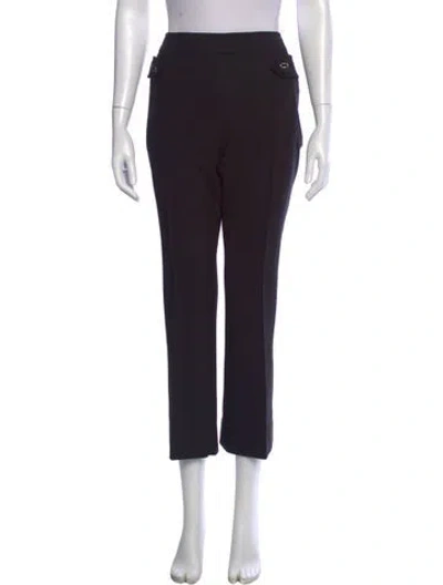 Pre-owned Prada 2017 Straight Leg Pants In Black