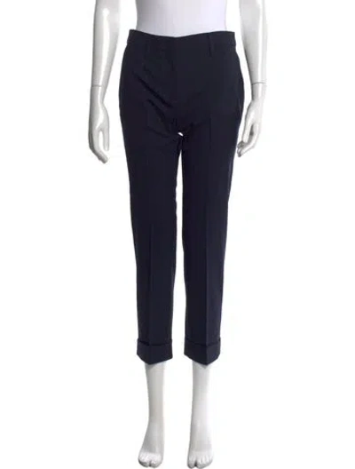 Pre-owned Prada 2017 Straight Leg Pants In Black