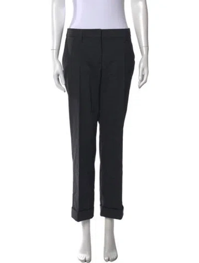 Pre-owned Prada 2017 Straight Leg Pants In Black