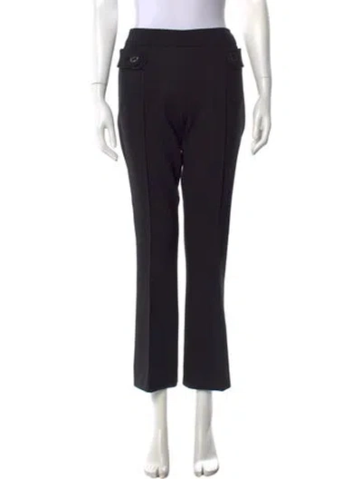 Pre-owned Prada 2017 Straight Leg Pants In Black