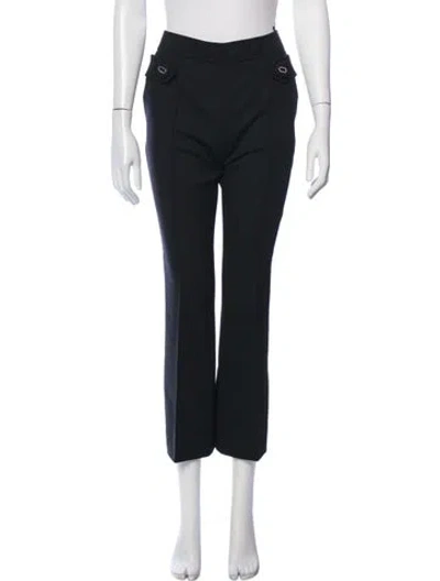 Pre-owned Prada 2017 Straight Leg Pants In Black