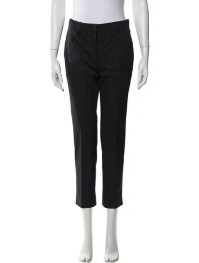 Pre-owned Prada 2017 Straight Leg Pants In Black