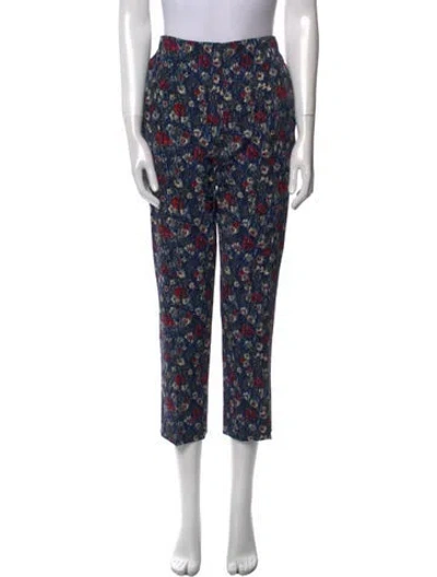 Pre-owned Prada 2017 Straight Leg Pants In Blue