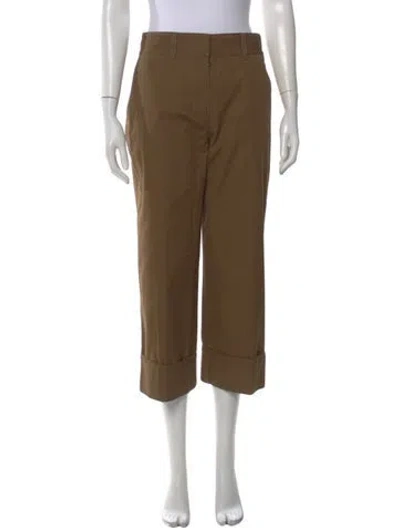 Pre-owned Prada 2017 Straight Leg Pants In Brown