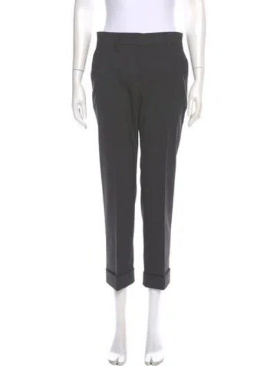 Pre-owned Prada 2017 Straight Leg Pants In Gray