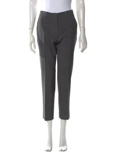 Pre-owned Prada 2017 Straight Leg Pants In Gray