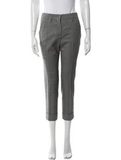 Pre-owned Prada 2017 Straight Leg Pants In Gray