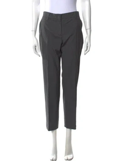 Pre-owned Prada 2017 Straight Leg Pants In Gray