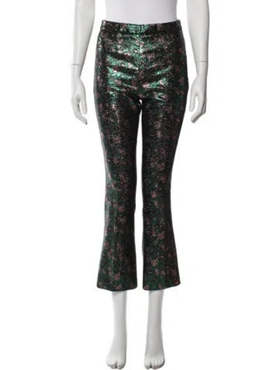 Pre-owned Prada 2017 Straight Leg Pants In Green