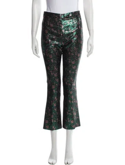Pre-owned Prada 2017 Straight Leg Pants In Green