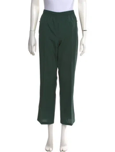 Pre-owned Prada 2017 Straight Leg Pants In Green