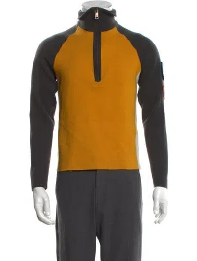 Pre-owned Prada 2017 Virgin Wool Pullover In Black