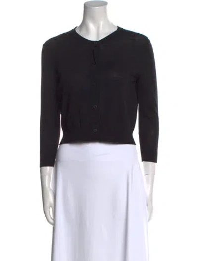 Pre-owned Prada 2017 Virgin Wool Sweater In Black