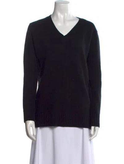 Pre-owned Prada 2017 Virgin Wool Sweater In Black