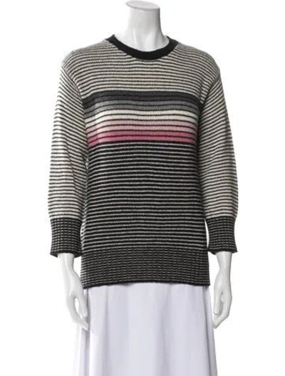 Pre-owned Prada 2017 Virgin Wool Sweater In Black