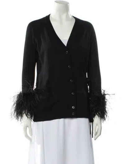 Pre-owned Prada 2017 Virgin Wool Sweater In Black