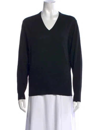 Pre-owned Prada 2017 Virgin Wool Sweater In Blue