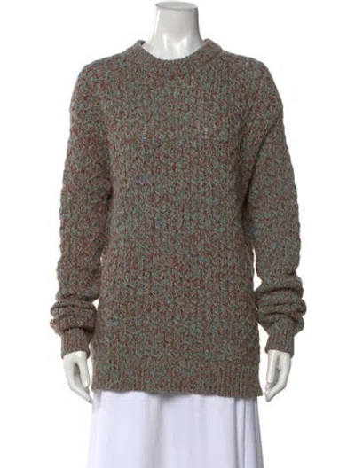 Pre-owned Prada 2017 Virgin Wool Sweater In Brown