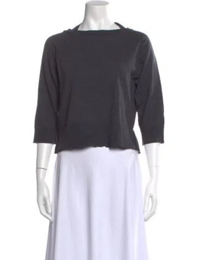 Pre-owned Prada 2017 Virgin Wool Sweater In Gray