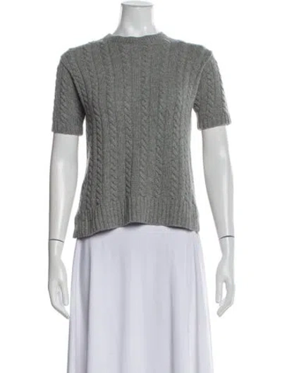 Pre-owned Prada 2017 Virgin Wool Sweater In Gray