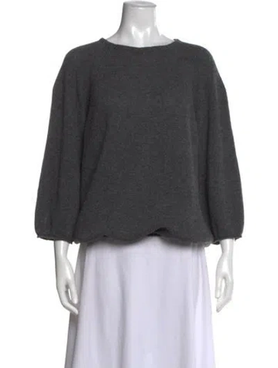 Pre-owned Prada 2017 Virgin Wool Sweater In Gray