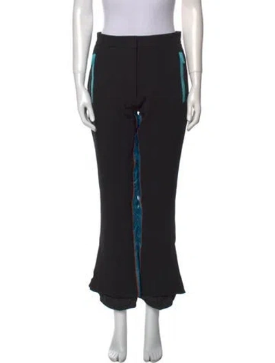Pre-owned Prada 2017 Wide Leg Pants In Black