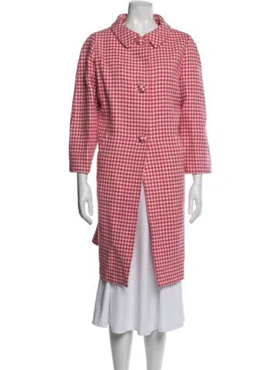 Pre-owned Prada 2017 Wool Coat In Pink
