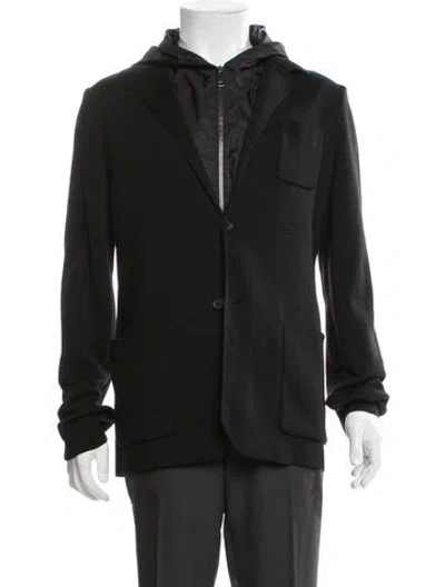Pre-owned Prada 2017 Wool Jacket In Black