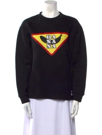 Pre-owned Prada 2018 Banana Oma/amo Sweatshirt In Black