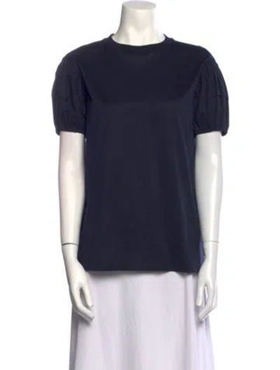 Pre-owned Prada 2018 Crew Neck T-shirt In Blue