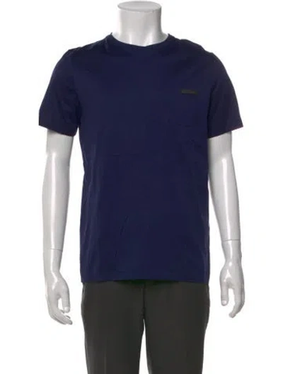 Pre-owned Prada 2018 Crew Neck T-shirt In Blue