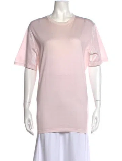 Pre-owned Prada 2018 Crew Neck T-shirt In Pink