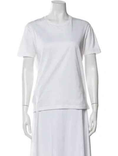 Pre-owned Prada 2018 Crew Neck T-shirt In White