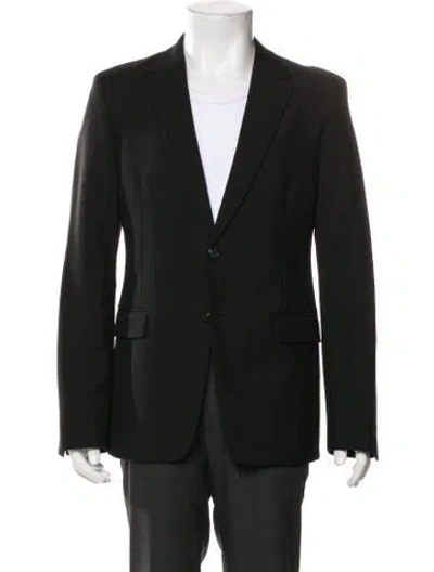 Pre-owned Prada 2018 Kid Mohair Blazer In Black