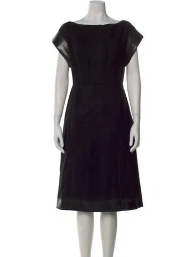 Pre-owned Prada 2018 Knee-length Dress In Black