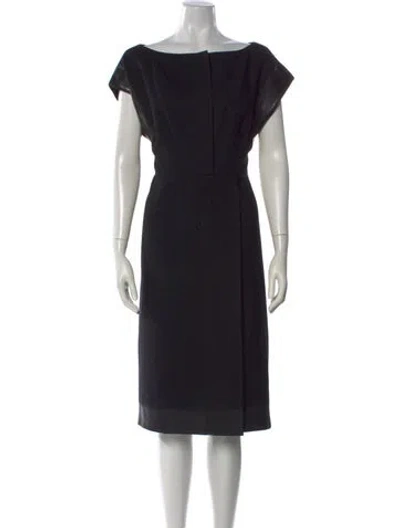Pre-owned Prada 2018 Knee-length Dress In Black